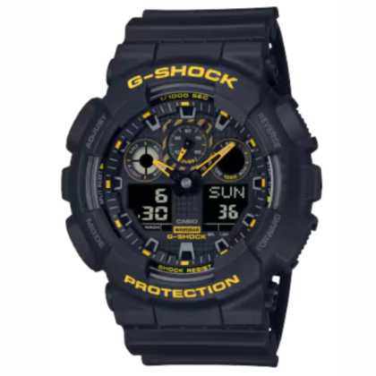 Casio G-Shock GA-100CY-1ADR Caution Yellow Series Analog-Digital Men Watch